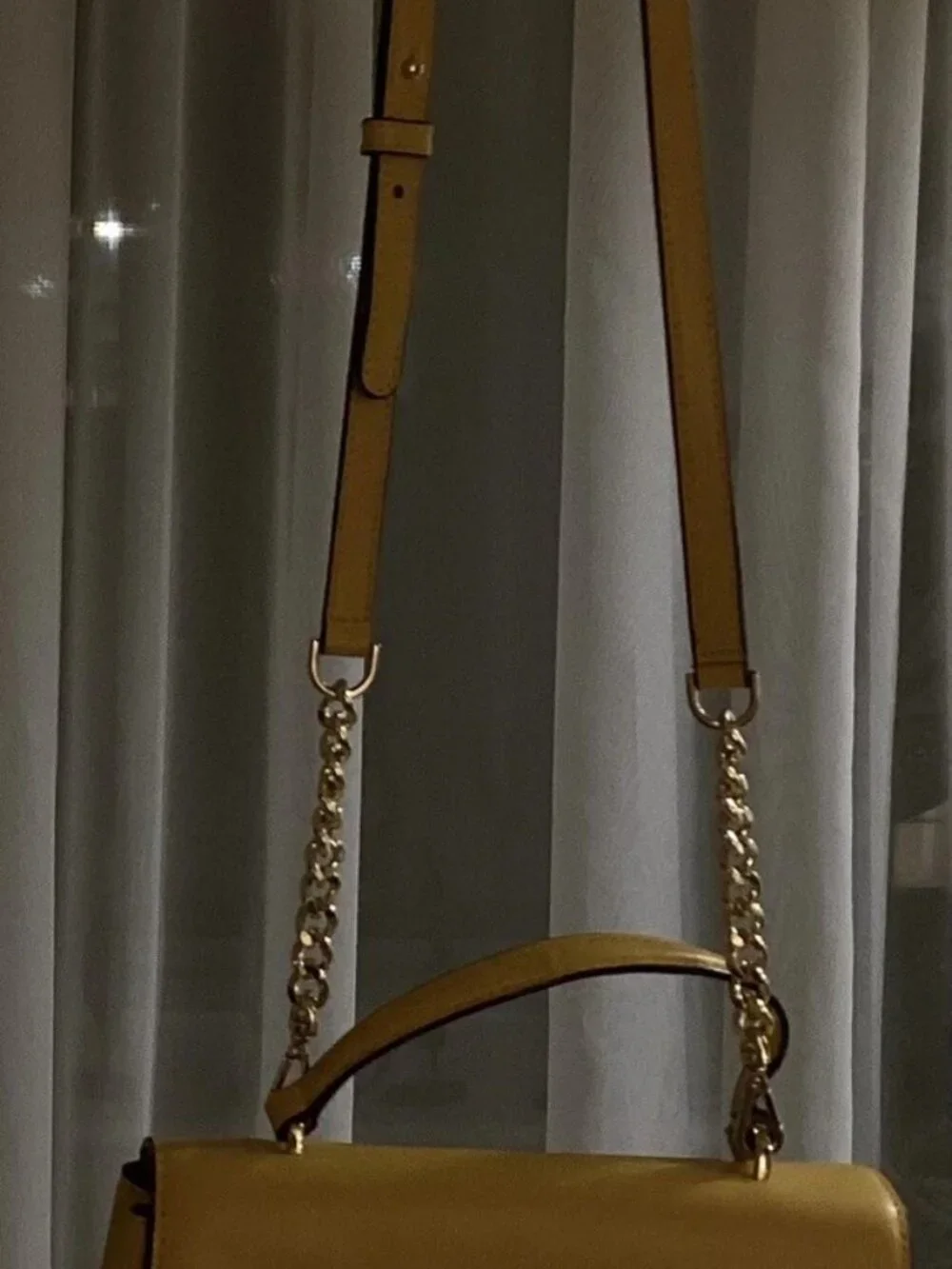 MICHAEL KORS Leather Yellow Medium Cross Bag